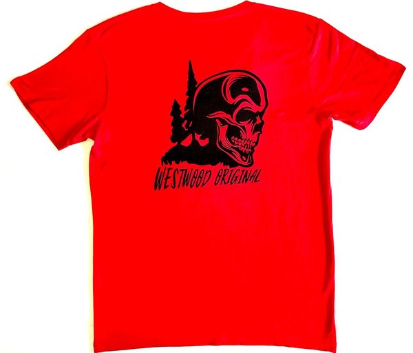 Westwood Original V-Ausschnitt T-Shirt Men Rot / Schwarz